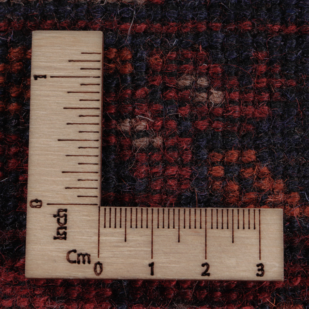 Afghansk matta - Kunduz - 193 x 149 cm - röd