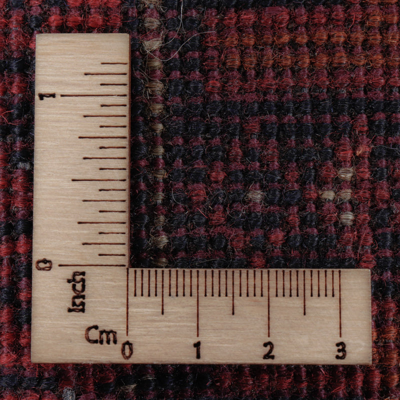 Afghansk matta - Kunduz - 197 x 154 cm - röd