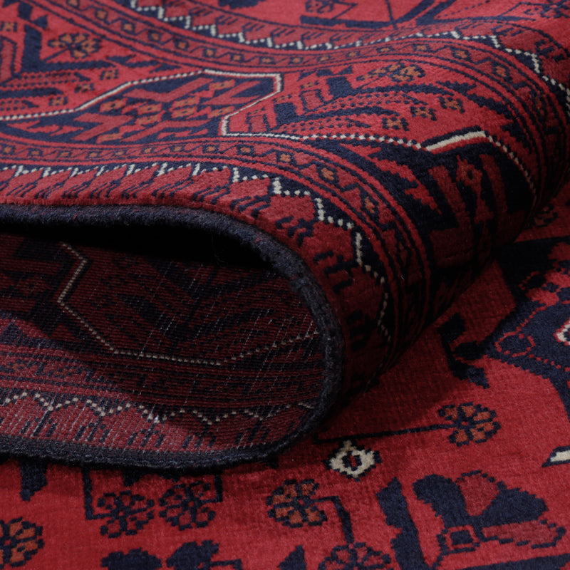 Afghansk matta - Kungliga - 193 x 149 cm - röd