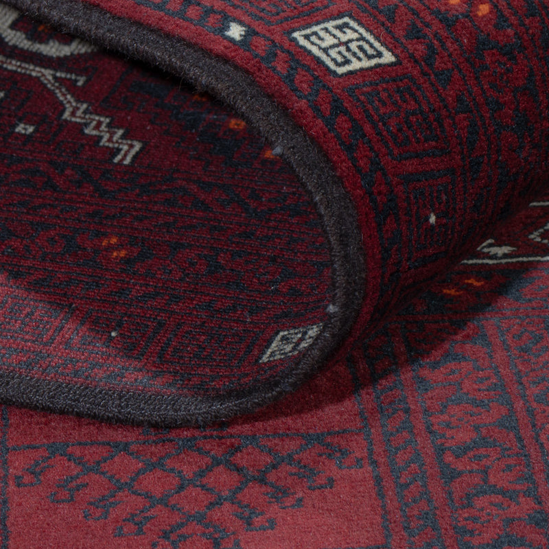 Afghansk matta - 249 x 160 cm - röd