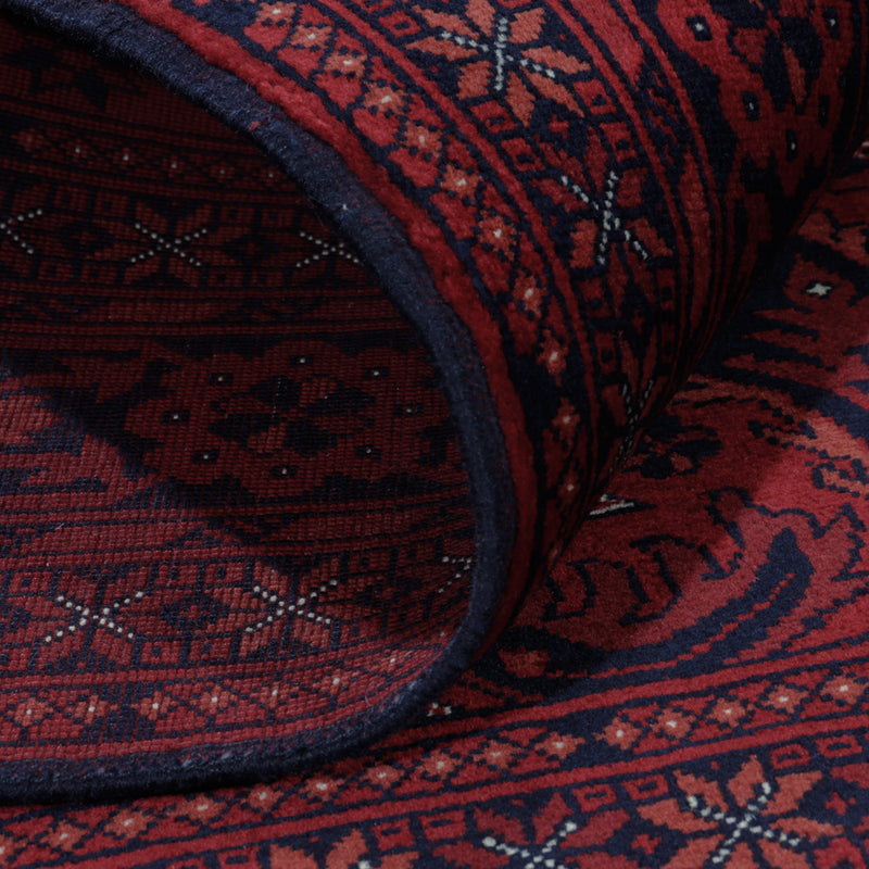 Afghansk matta - Kungliga - 187 x 150 cm - röd