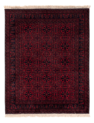 Afghansk matta - Kungliga - 187 x 146 cm - röd