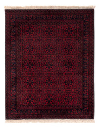 Afghansk matta - Kungliga - 187 x 146 cm - röd