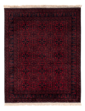 Afghansk matta - Kungliga - 187 x 146 cm - röd