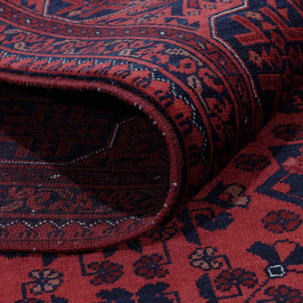 Afghansk matta - Kungliga - 196 x 149 cm - röd