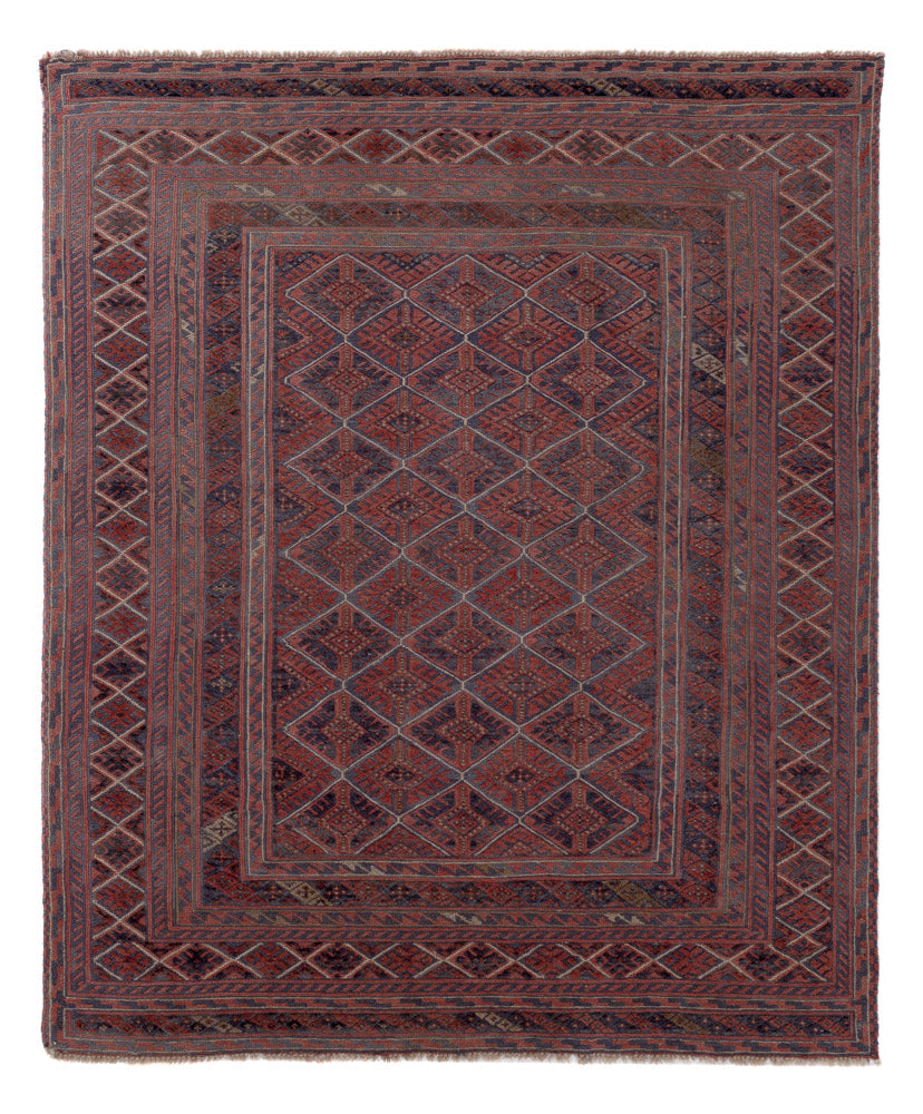 Kelim Carpet - orientalisk matta - 186 x 152 cm - flerfärgad