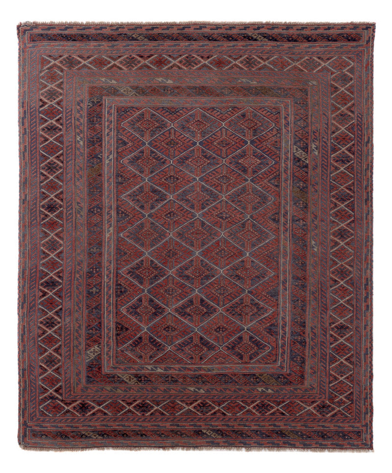 Kelim Carpet - orientalisk matta - 186 x 152 cm - flerfärgad