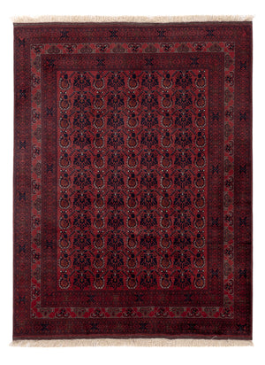 Afghansk matta - Kungliga - 194 x 148 cm - röd