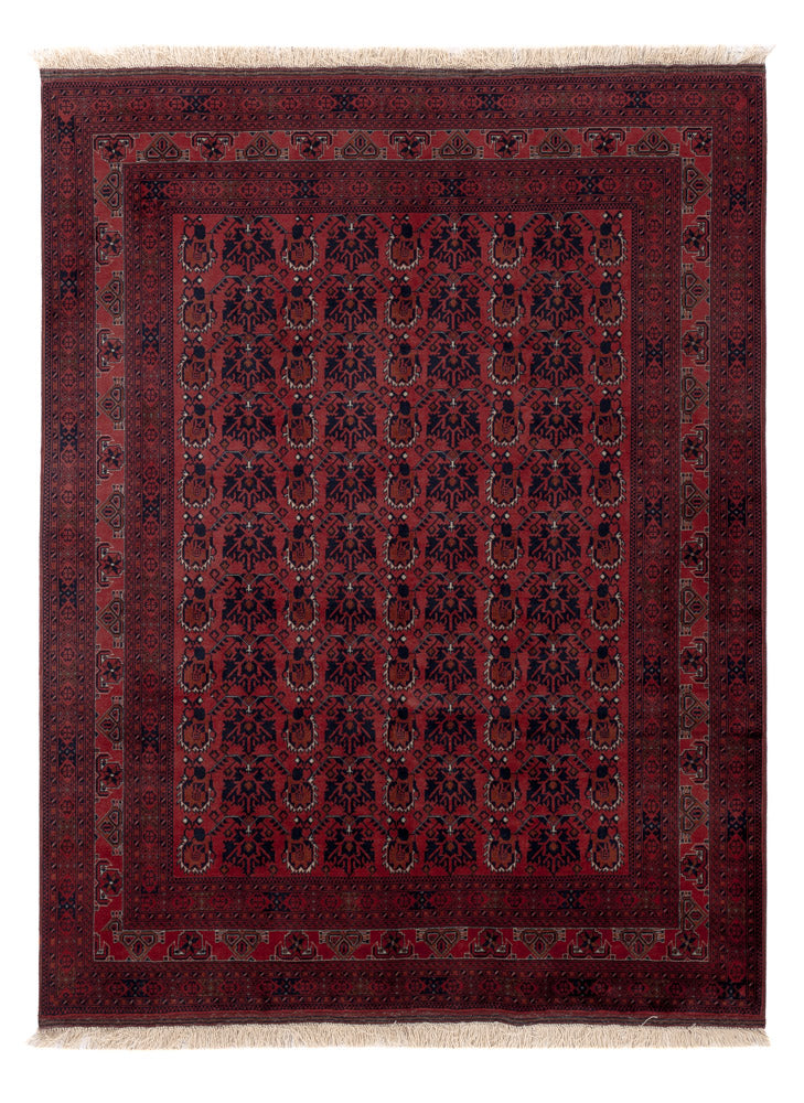 Afghansk matta - Kungliga - 194 x 148 cm - röd