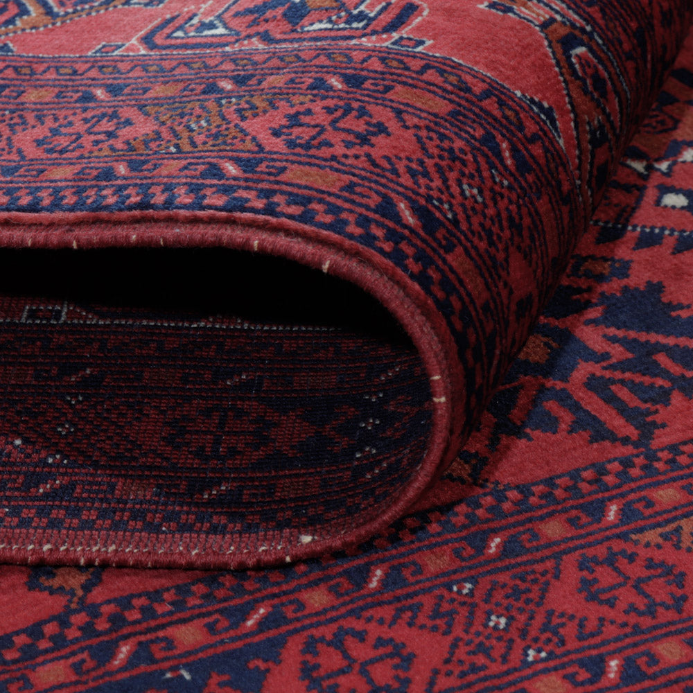 Afghansk matta - Kungliga - 194 x 148 cm - röd