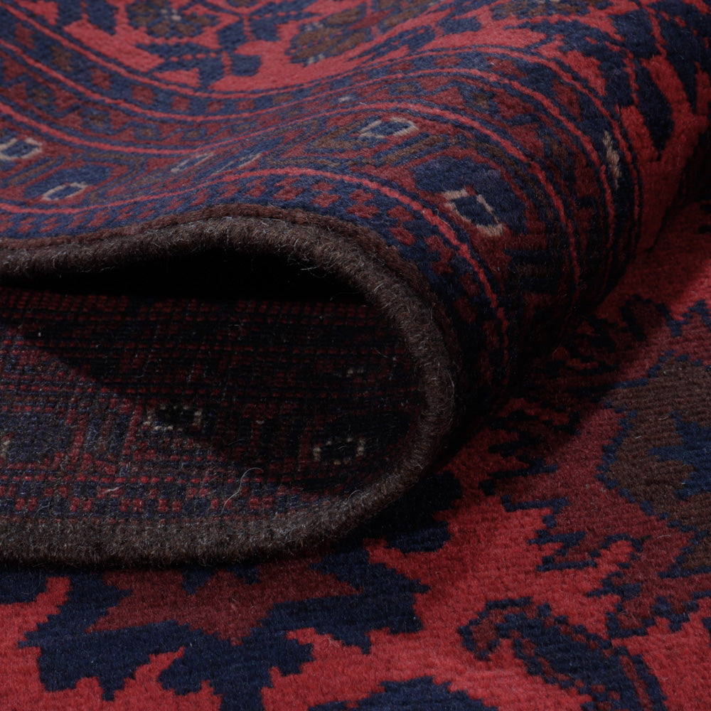 Afghansk matta - Kunduz - 200 x 156 cm - röd