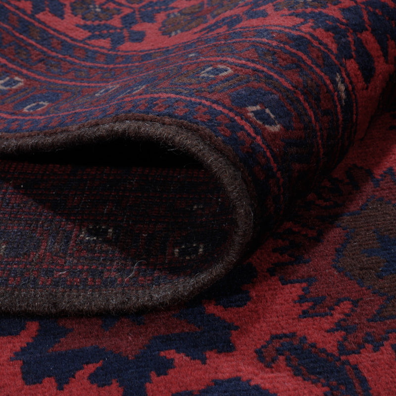 Afghansk matta - Kunduz - 200 x 156 cm - röd