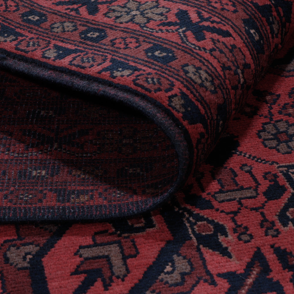 Afghansk matta - Kunduz - 197 x 150 cm - röd