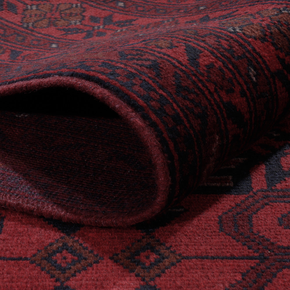 Afghansk matta - Kunduz - 294 x 199 cm - röd