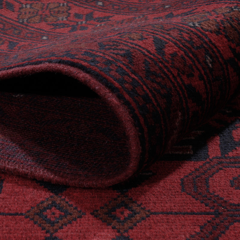 Afghansk matta - Kunduz - 294 x 199 cm - röd