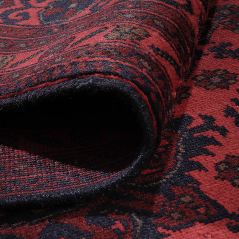 Afghansk matta - Kunduz - 296 x 196 cm - röd