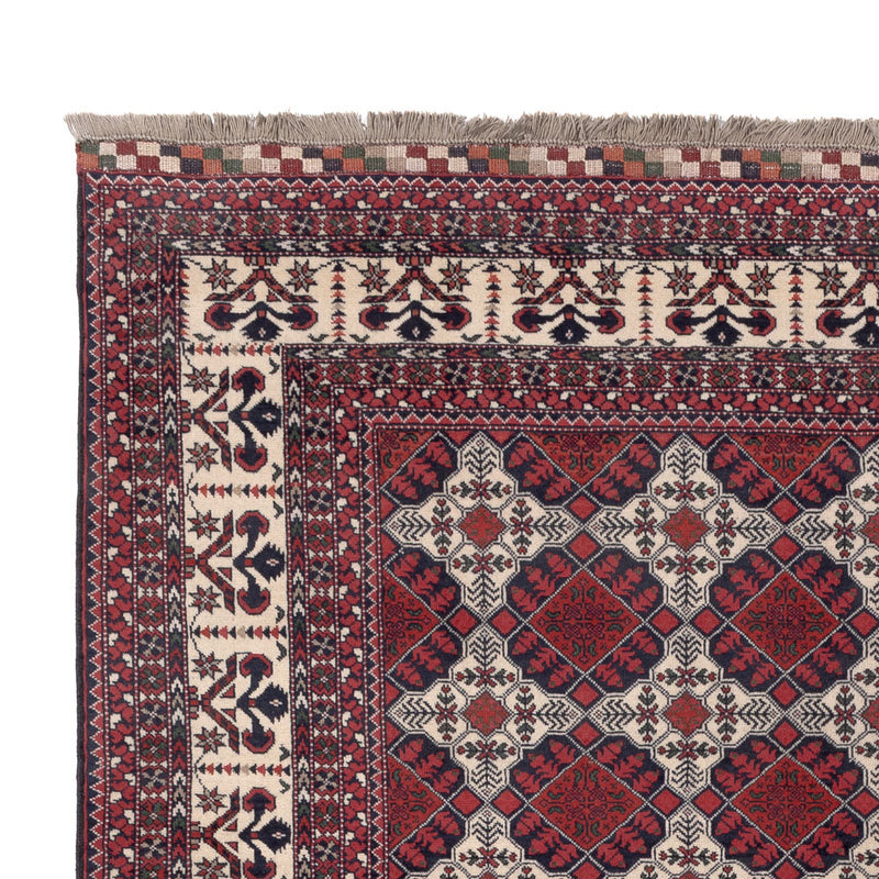 Afghansk matta - Kunduz - 289 x 200 cm - röd