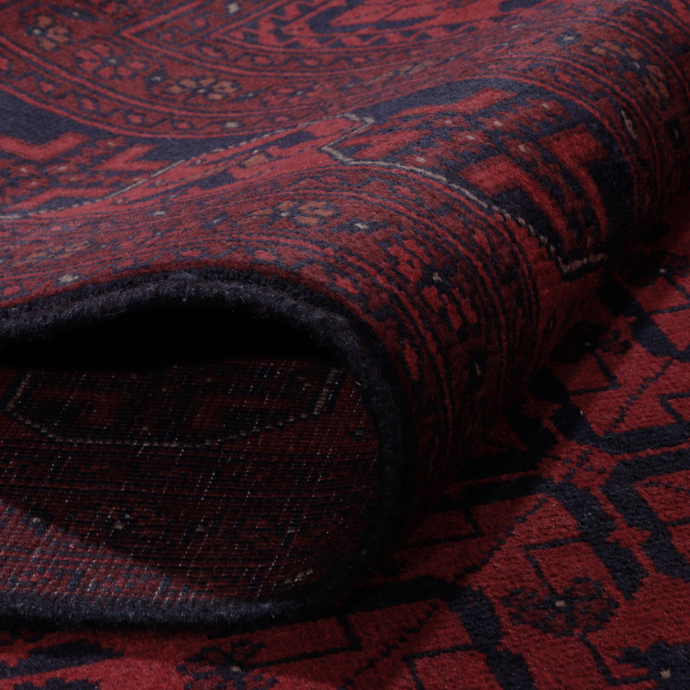 Afghansk matta - Kunduz - 296 x 204 cm - röd