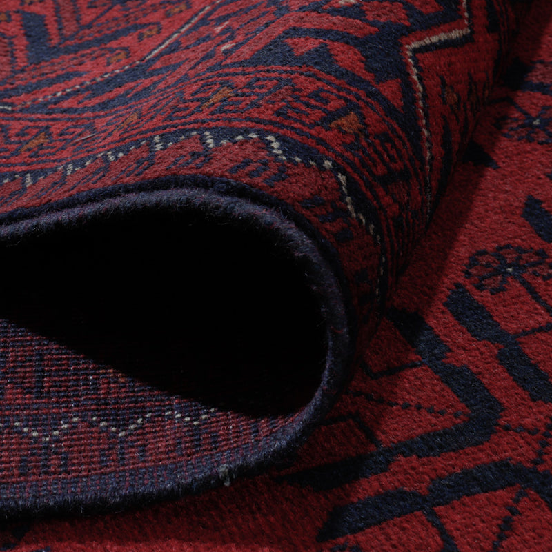 Afghansk matta - Kunduz - 292 x 202 cm - röd