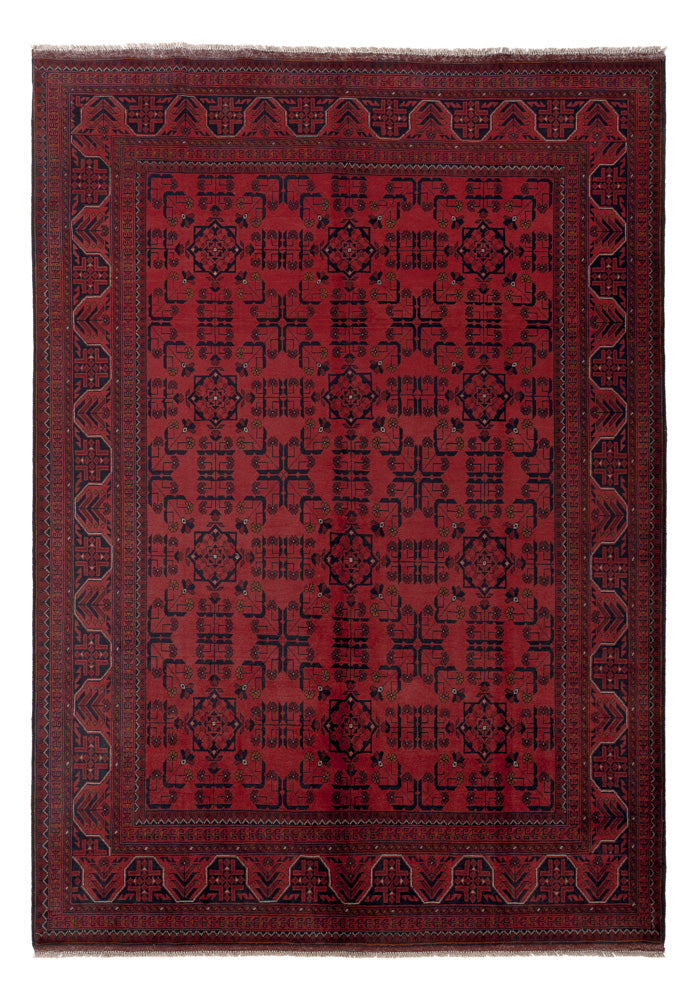Afghansk matta - Kunduz - 291 x 205 cm - röd