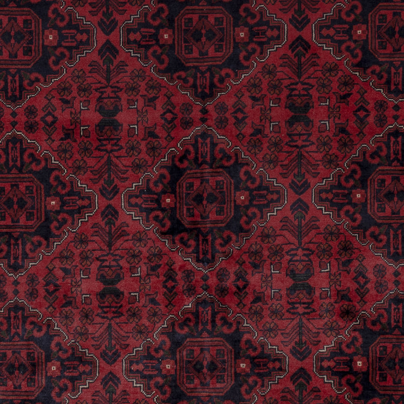 Afghansk matta - Kunduz - 294 x 199 cm - röd