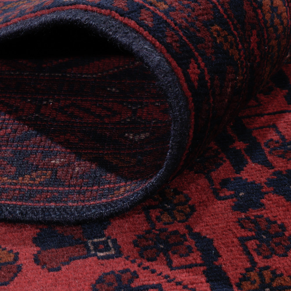 Afghansk matta - Kunduz - 291 x 192 cm - röd