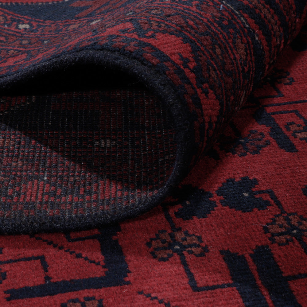 Afghansk matta - Kunduz - 285 x 199 cm - röd