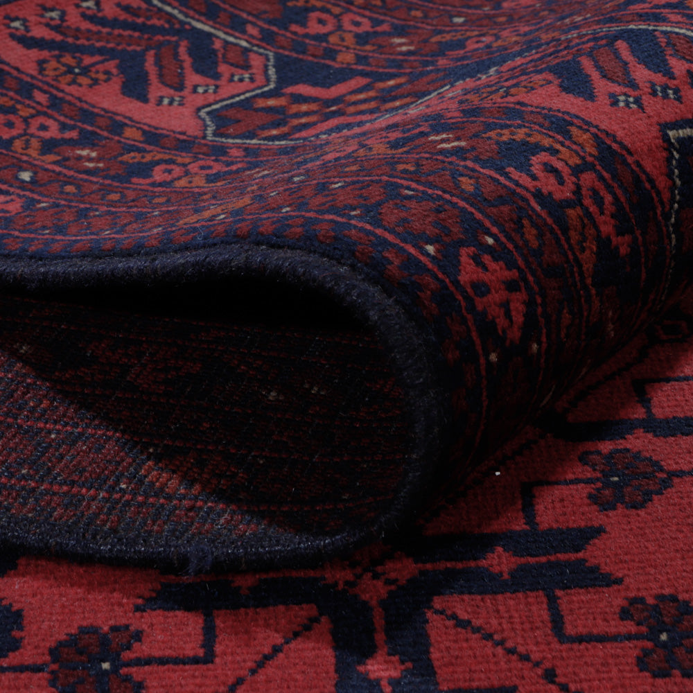 Afghansk matta - Kunduz - 286 x 201 cm - röd