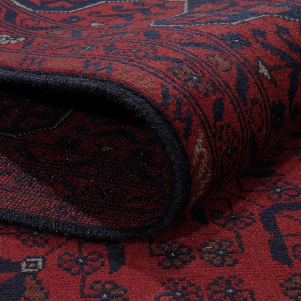 Afghansk matta - Kunduz - 292 x 187 cm - röd