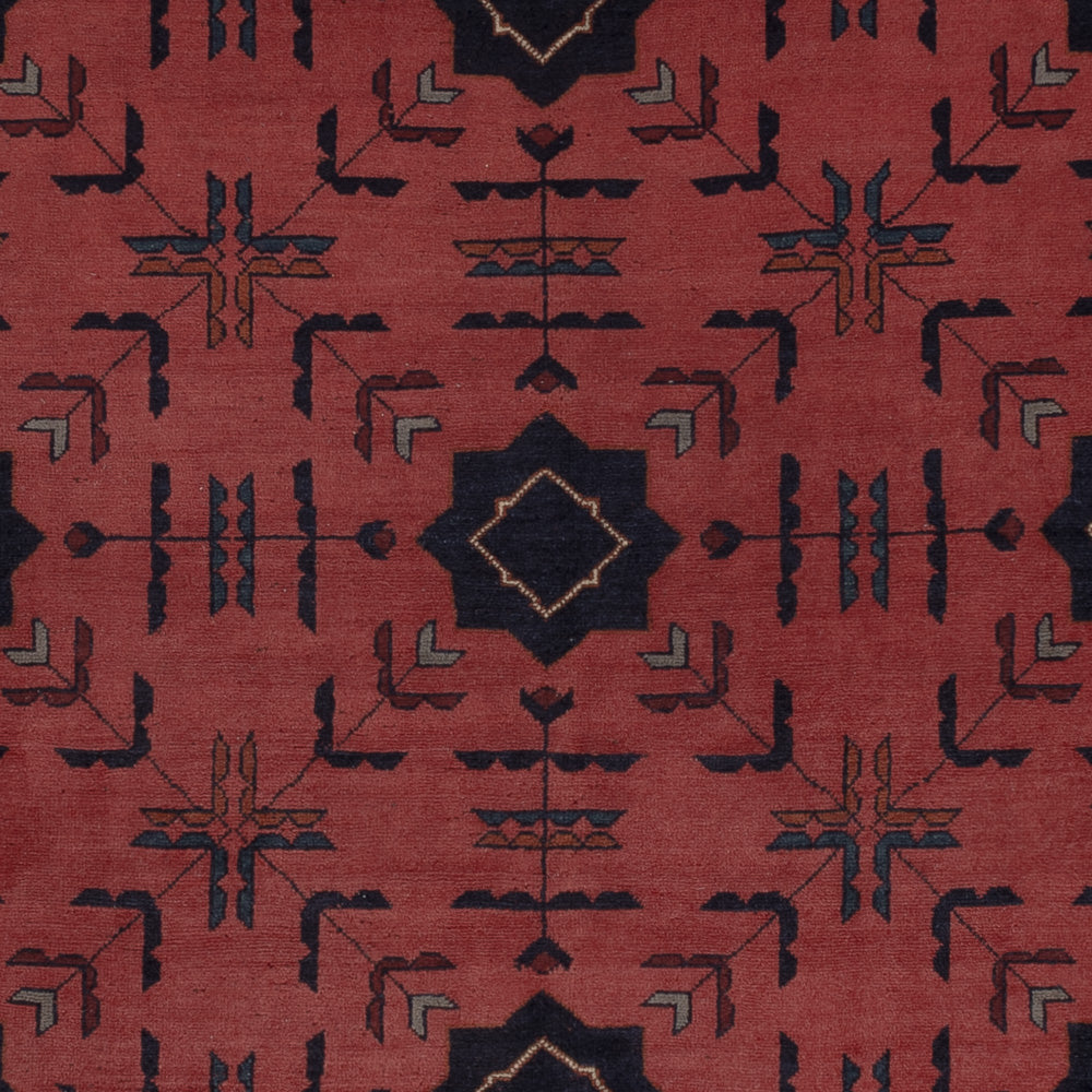 Afghansk matta - Kunduz - 295 x 204 cm - röd