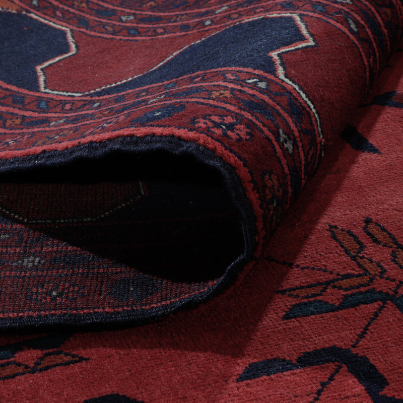 Afghansk matta - Kunduz - 295 x 204 cm - röd