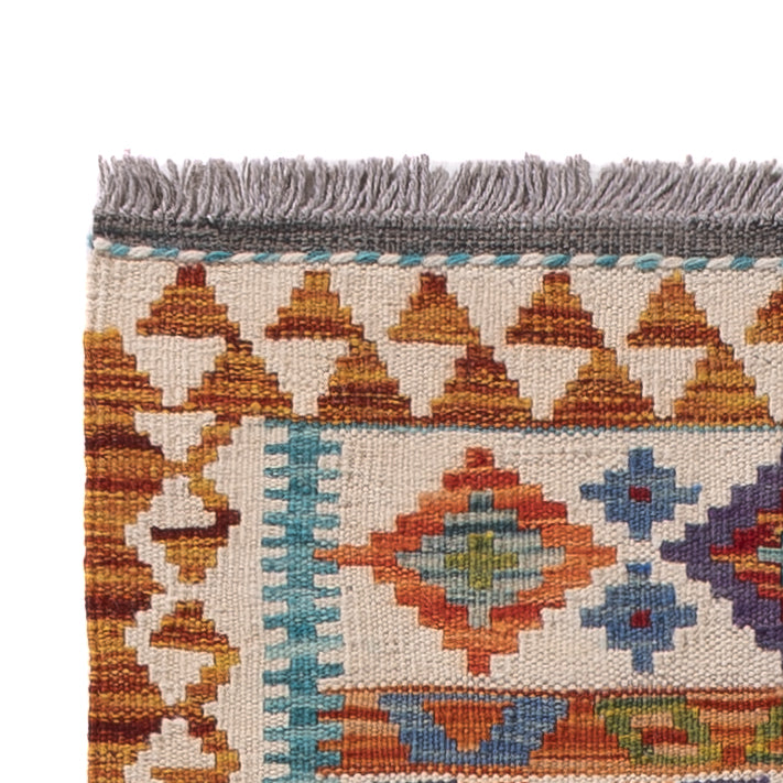 Läufer Kelim - Splash - 193 x 58 cm - mehrfarbig