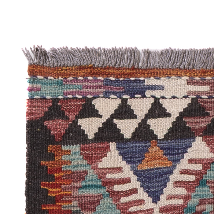 Läufer Kelim - Splash - 198 x 59 cm - mehrfarbig