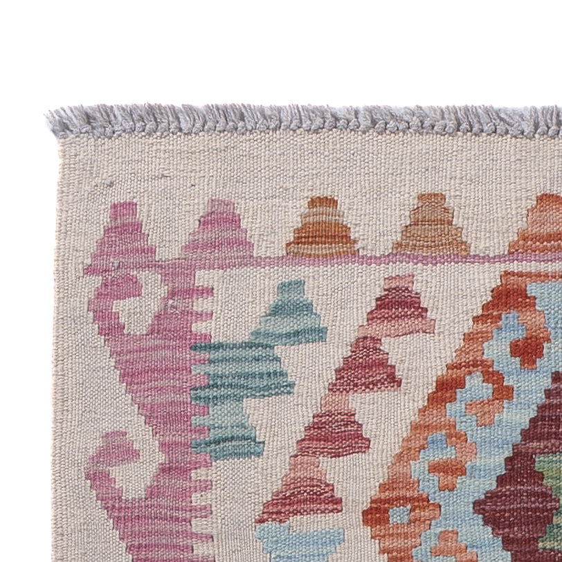 Läufer Kelim - Splash - 190 x 70 cm - mehrfarbig