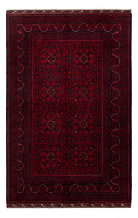 Afghan Teppich - Kunduz - 245 x 162 cm - dunkelrot