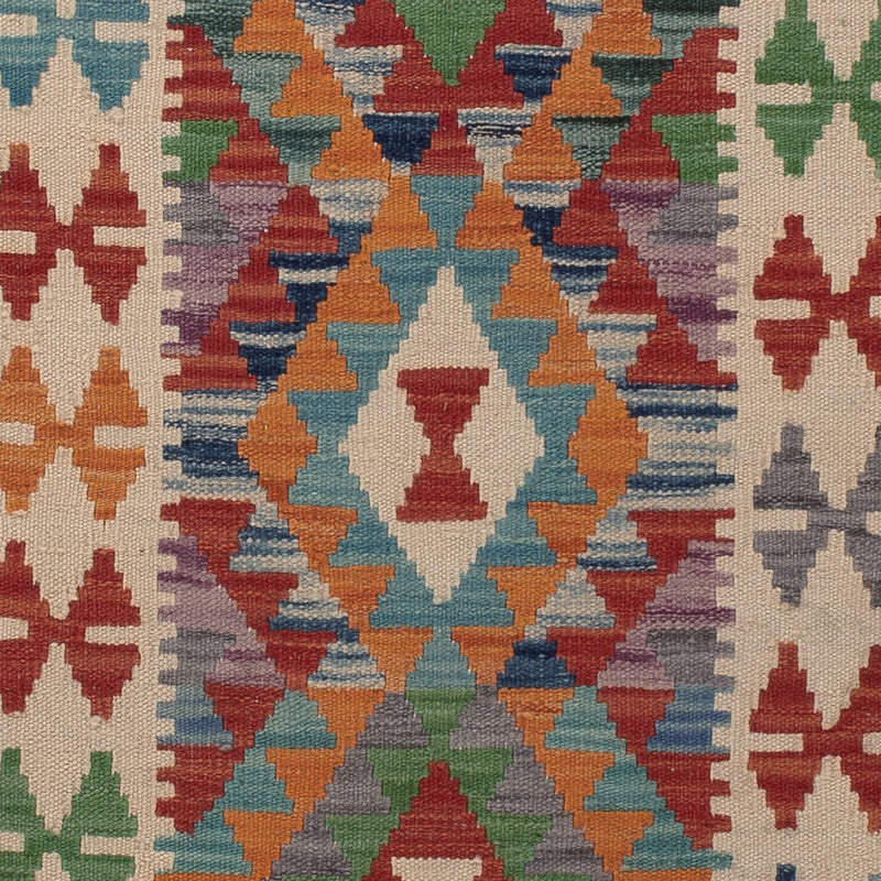 Läufer Kelim - Splash - 209 x 76 cm - mehrfarbig