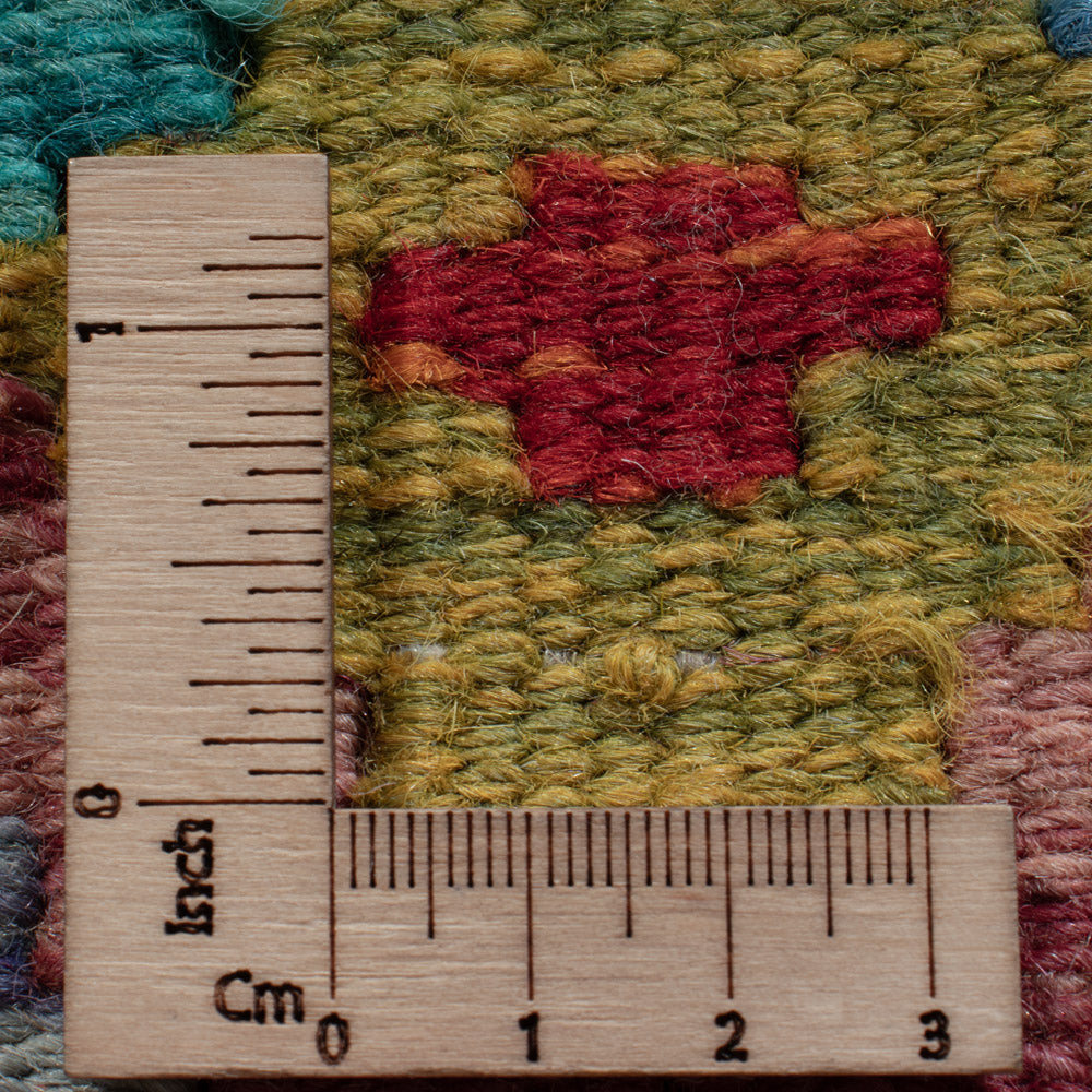 Läufer Kelim - Splash - 197 x 83 cm - mehrfarbig