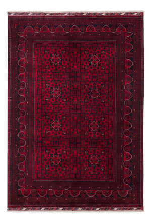 Afghan Teppich - Kunduz - 238 x 168 cm - dunkelrot