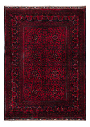 Afghan Teppich - Kunduz - 239 x 170 cm - dunkelrot