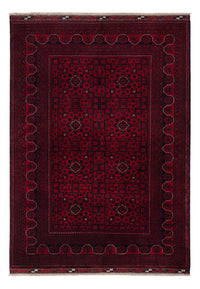 Afghan Teppich - Kunduz - 235 x 164 cm - dunkelrot