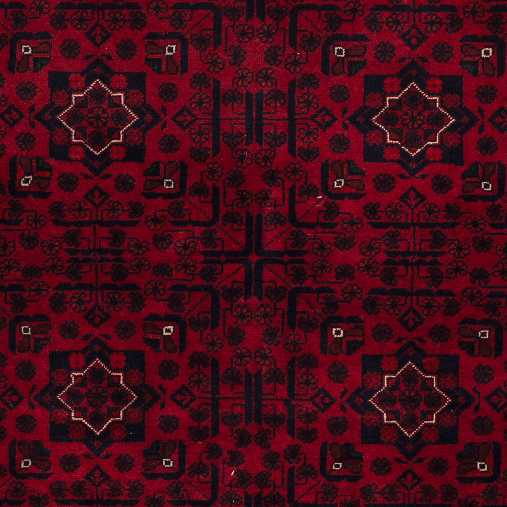 Afghan Teppich - Kunduz - 235 x 164 cm - dunkelrot