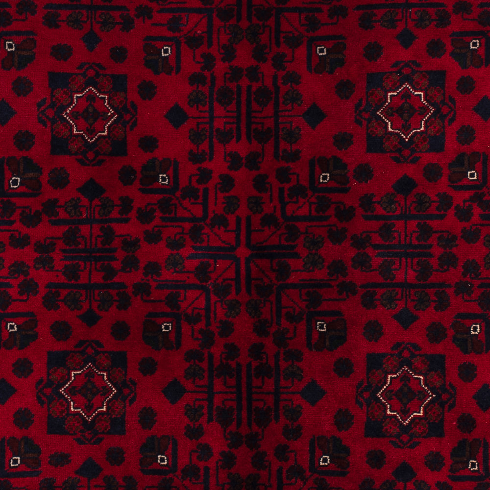 Afghan Teppich - Kunduz - 237 x 170 cm - dunkelrot