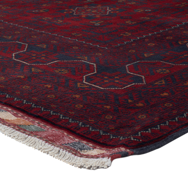 Afghan Teppich - Kunduz - 236 x 167 cm - dunkelrot