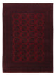 Afghansk matta - Filpa - 346 x 255 cm - mörkröd