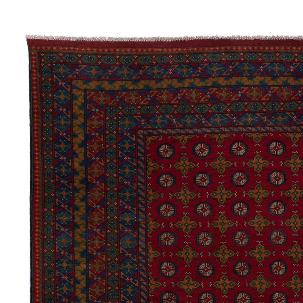 Afghan Teppich - Filpa - 348 x 248 cm - dunkelrot