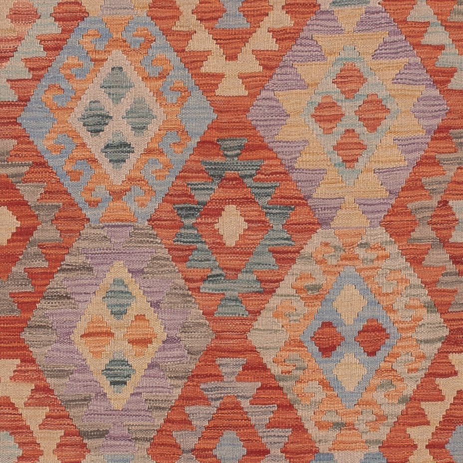 Kelim Teppich - Splash - 301 x 249 cm - mehrfarbig