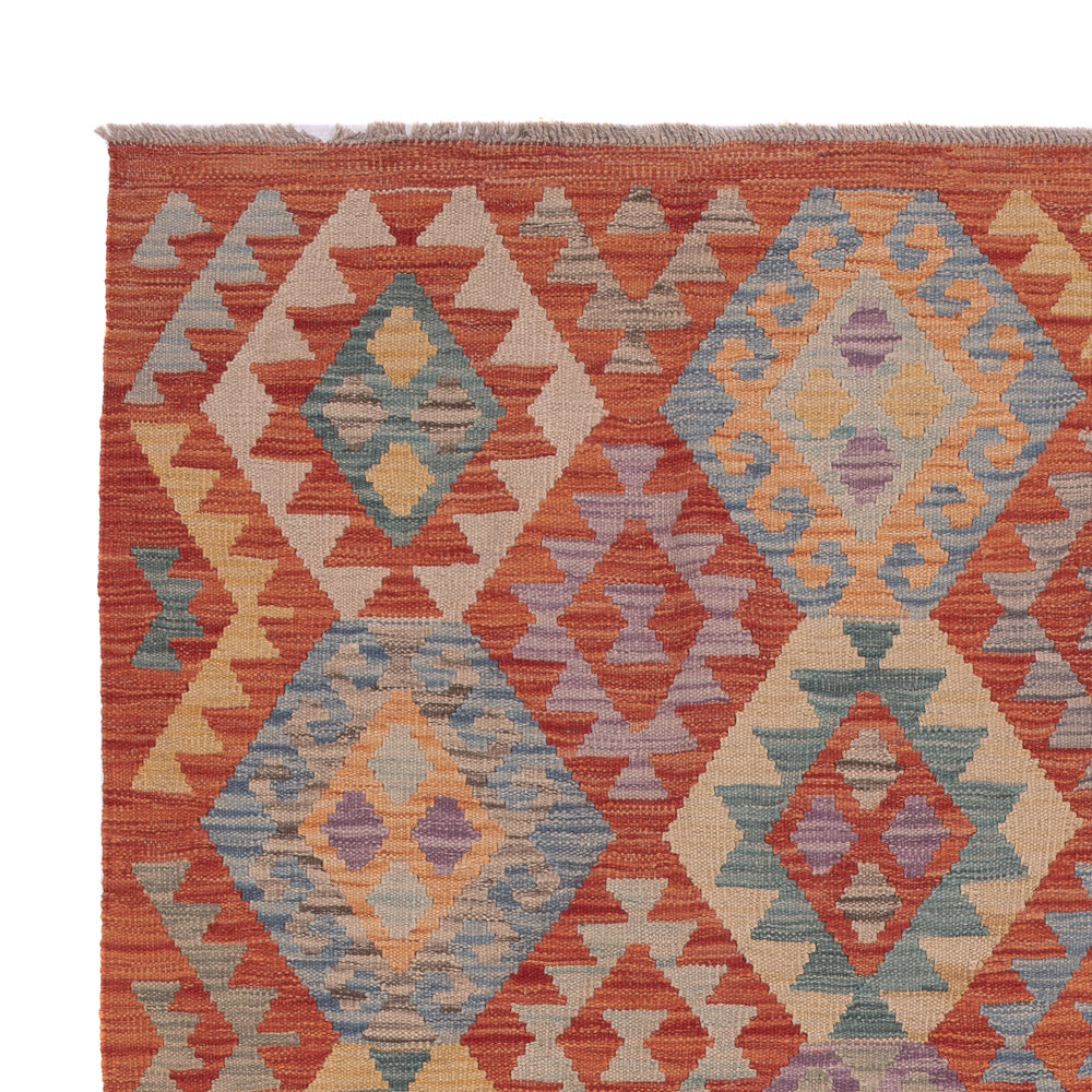 Kelim Teppich - Splash - 201 x 158 cm - mehrfarbig