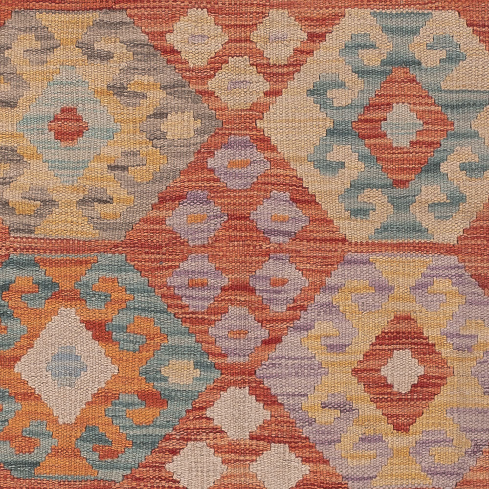 Kelim Teppich - Splash - 195 x 149 cm - mehrfarbig