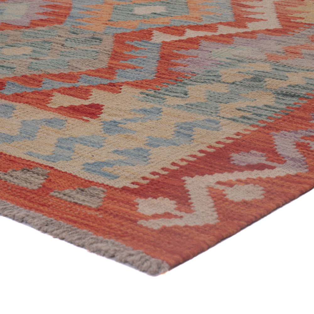 Kelim Teppich - Splash - 193 x 148 cm - mehrfarbig
