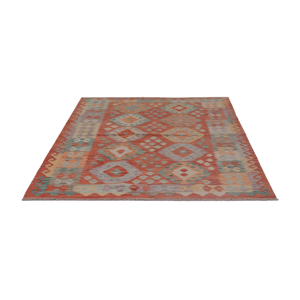 Kelim Teppich - Splash - 200 x 148 cm - mehrfarbig